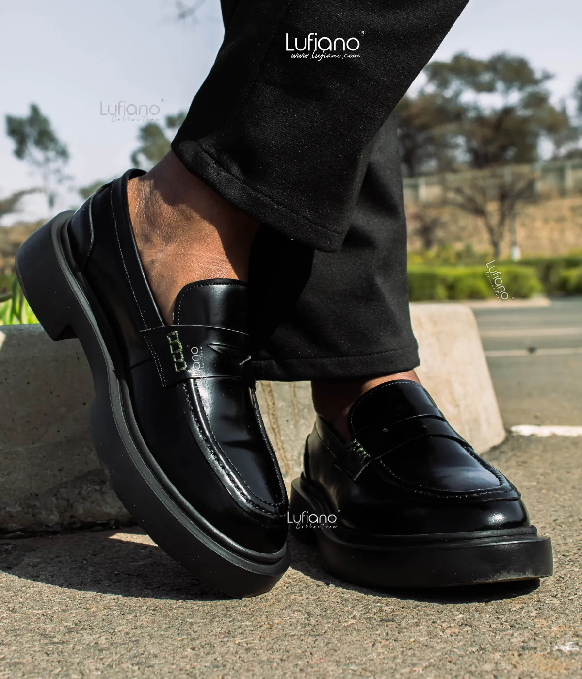 209  - Lufiano Slip On: Black