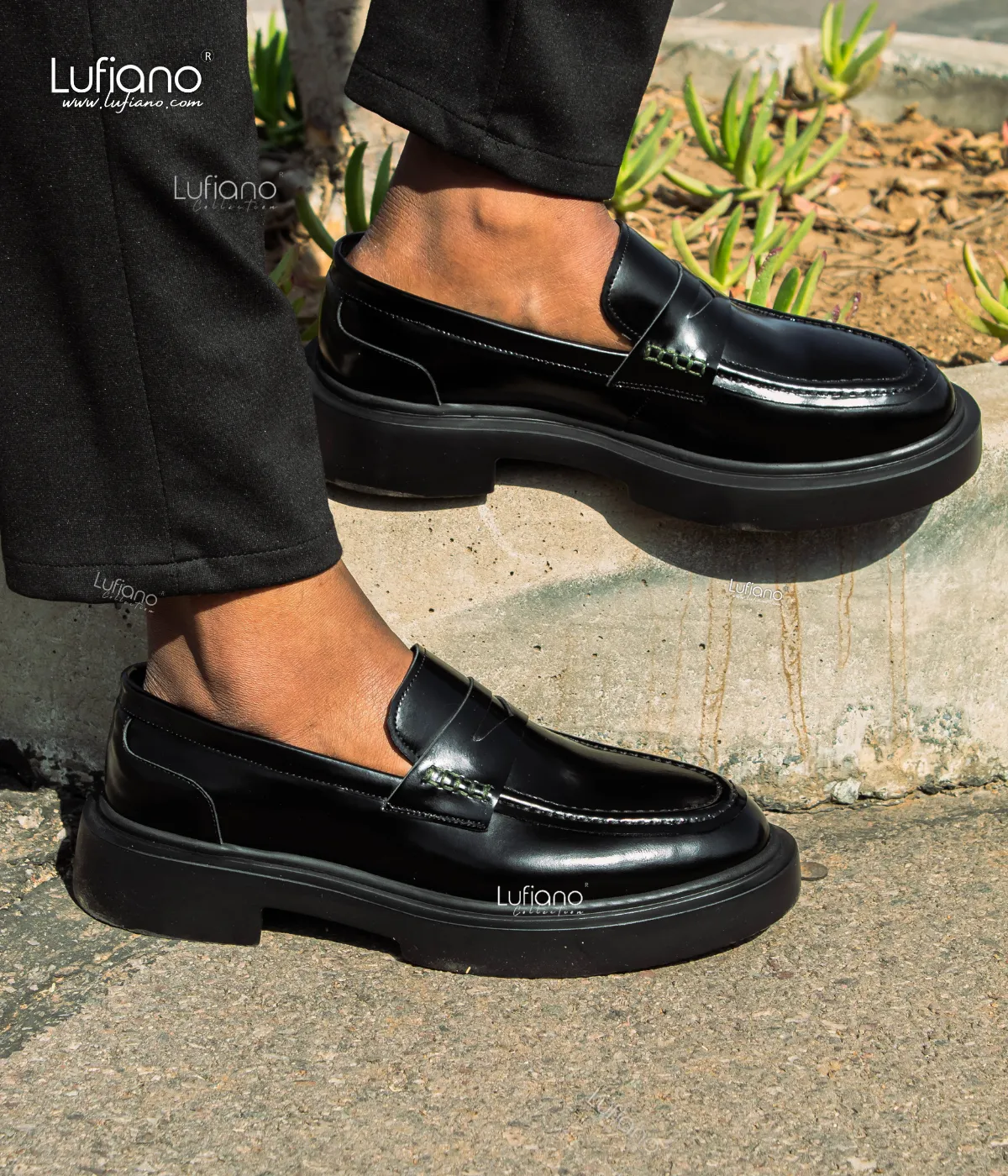 209  - Lufiano Slip On: Black