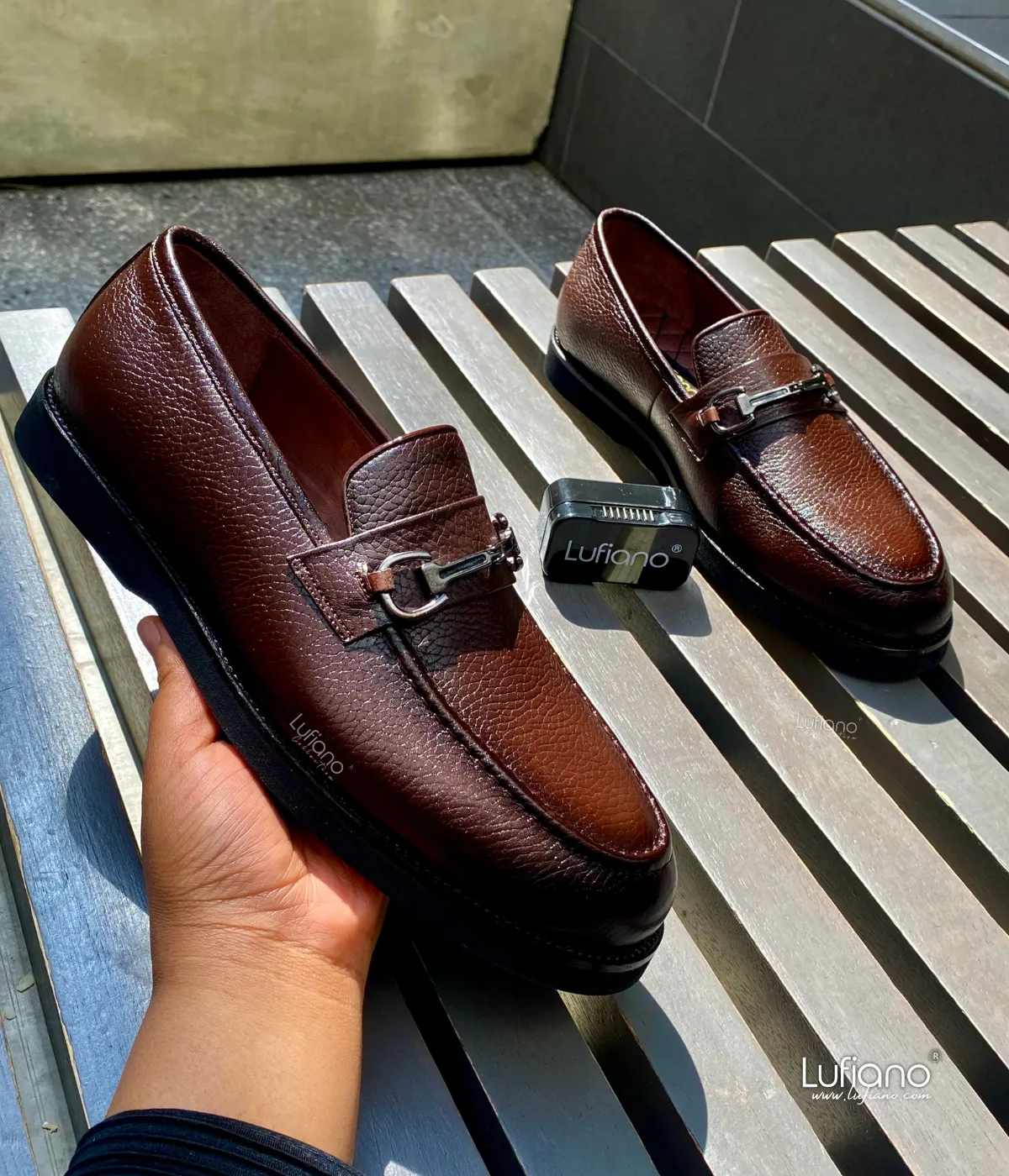 227 - Lufiano Slip On: Brown