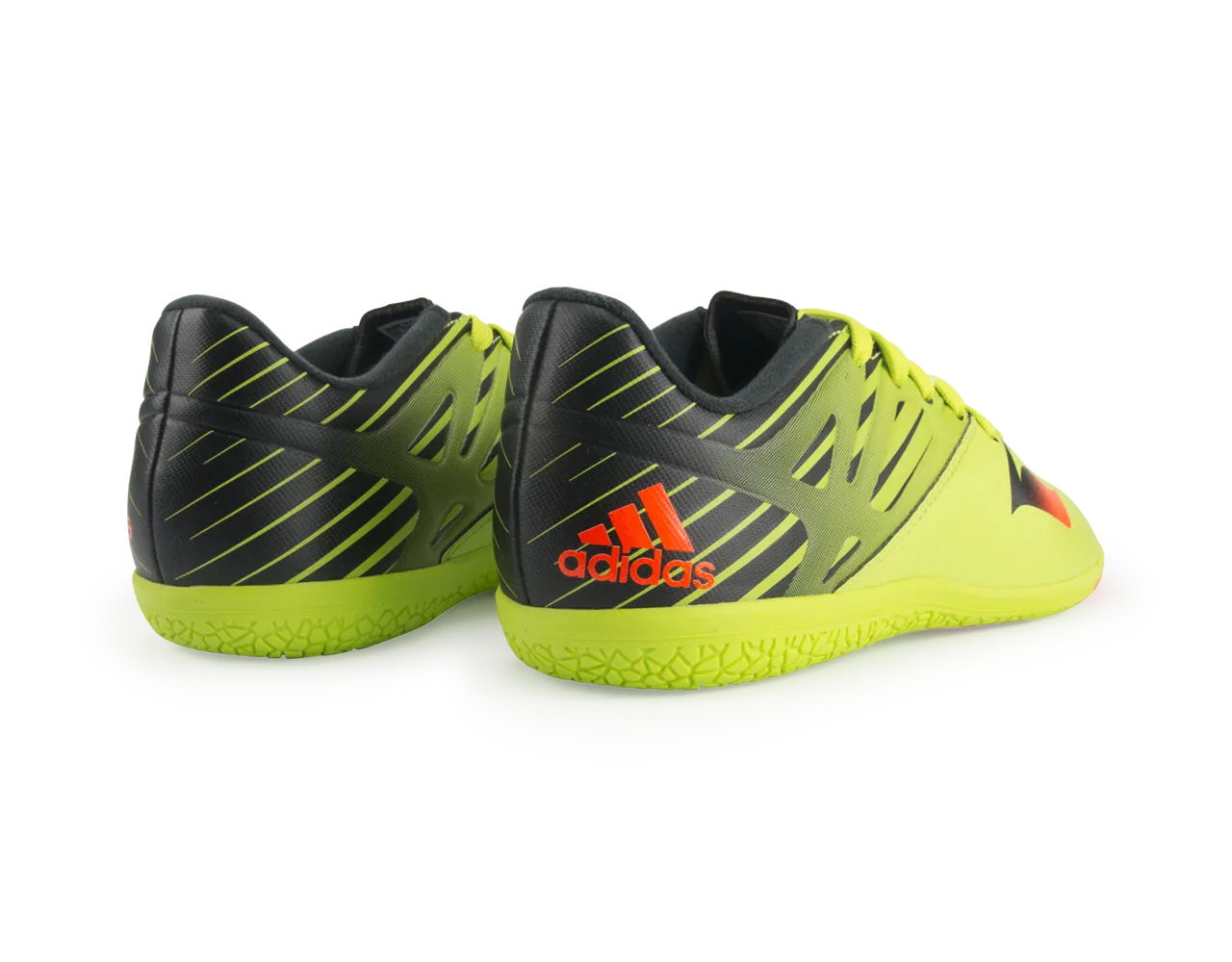 adidas Kids Messi 15.3 Indoor Soccer Shoes Semi Solar Slime/Solar Red/Black