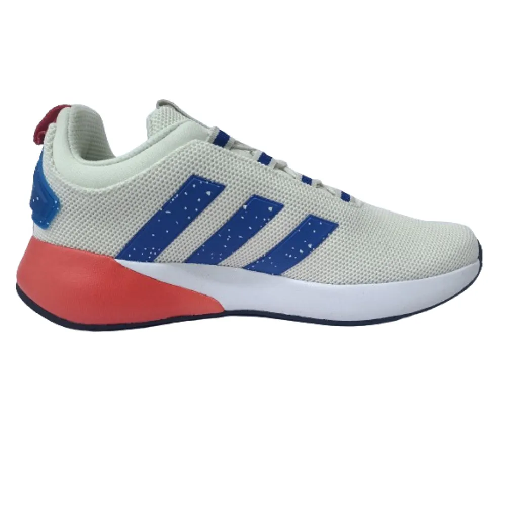 Adidas Men's Dashbomb Running Shoe (Off White/Blue/Red)