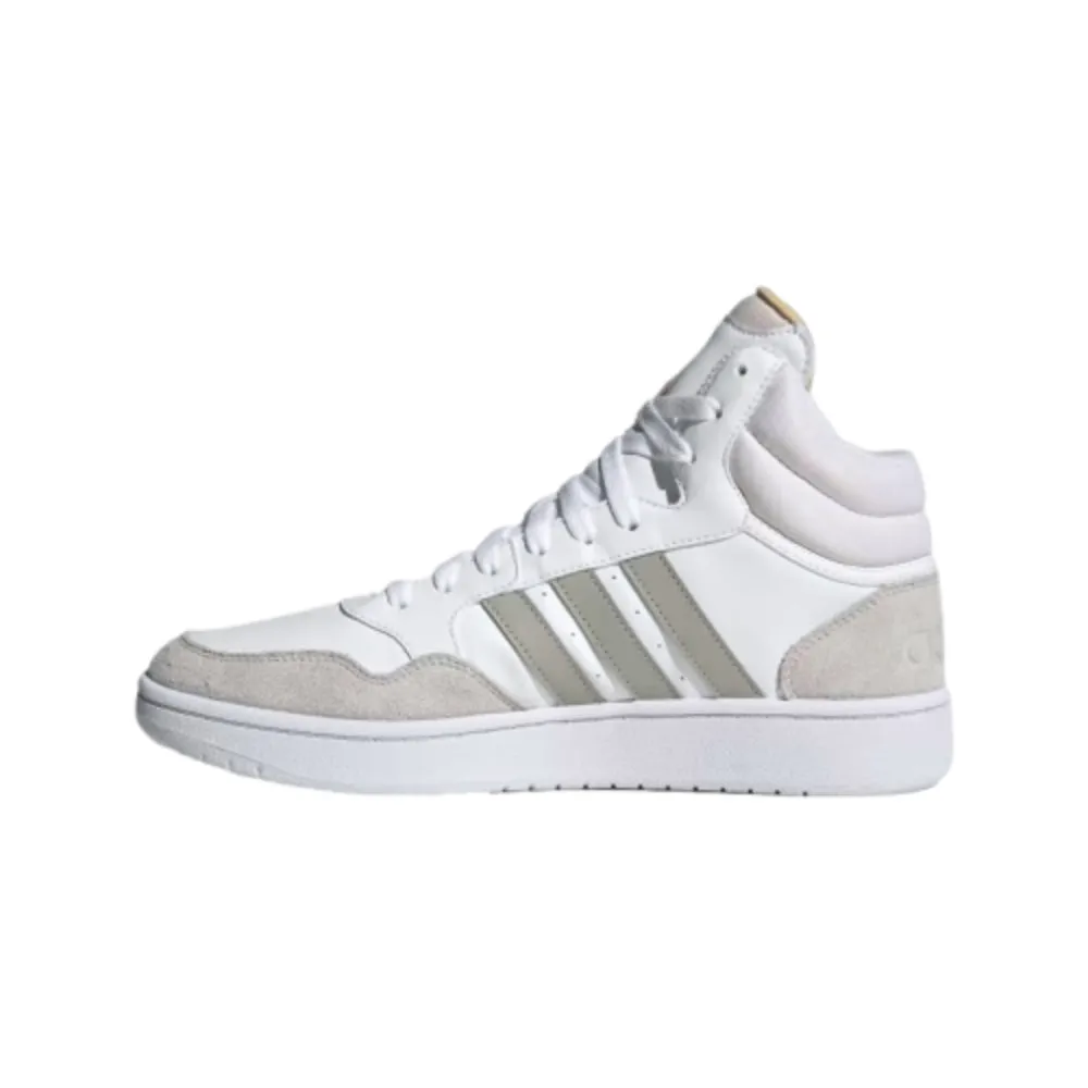 Adidas Men's Hoops 3.0 Mid Classic Vintage Basketball Shoe (Cloud White/Metal Grey/Grey One)