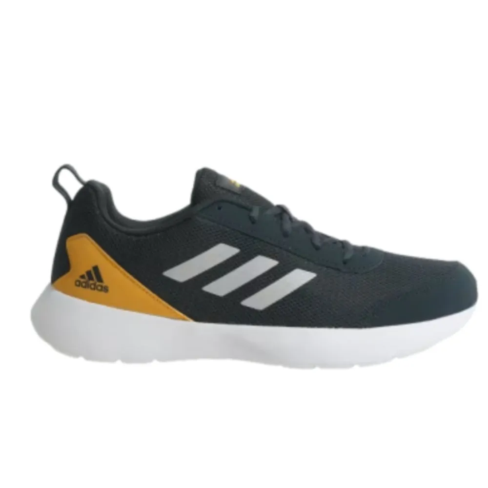 Adidas Men's Questeron Running Shoe (Tech Onix/Silver Metallic/Preloved Yellow)