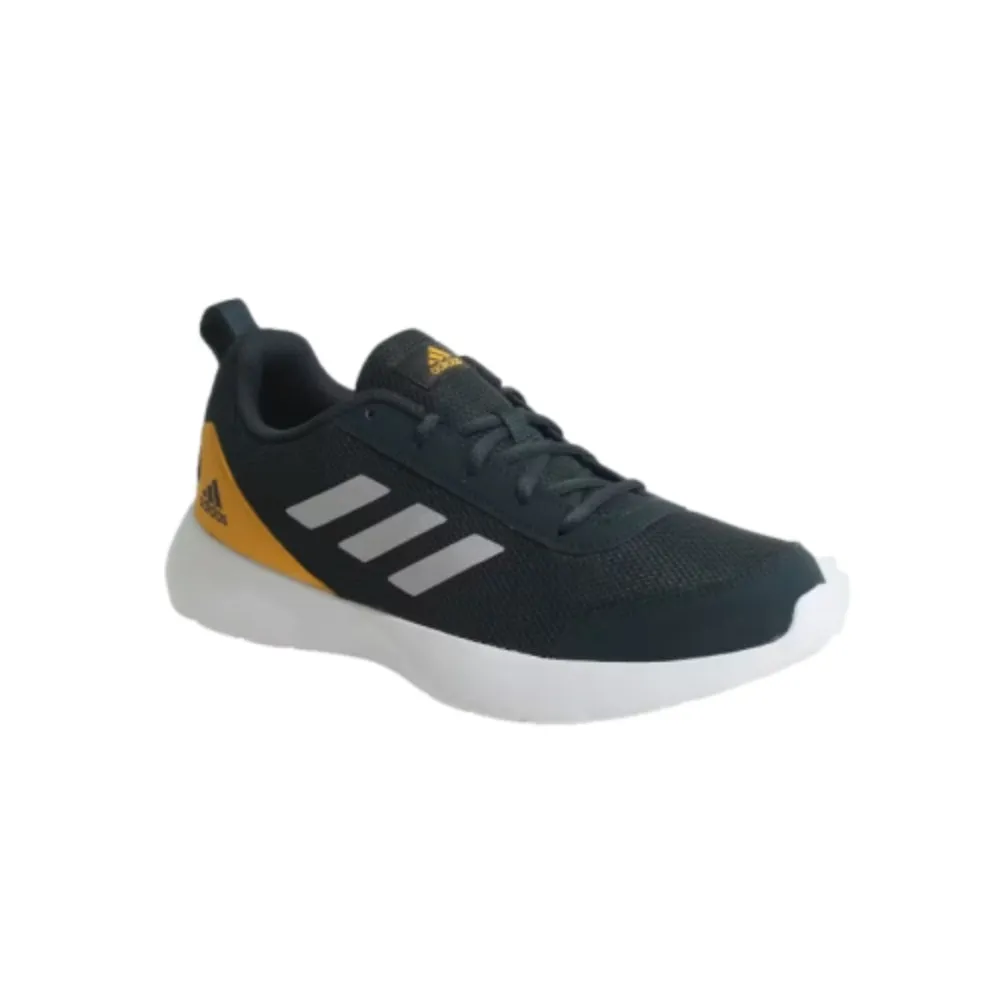 Adidas Men's Questeron Running Shoe (Tech Onix/Silver Metallic/Preloved Yellow)