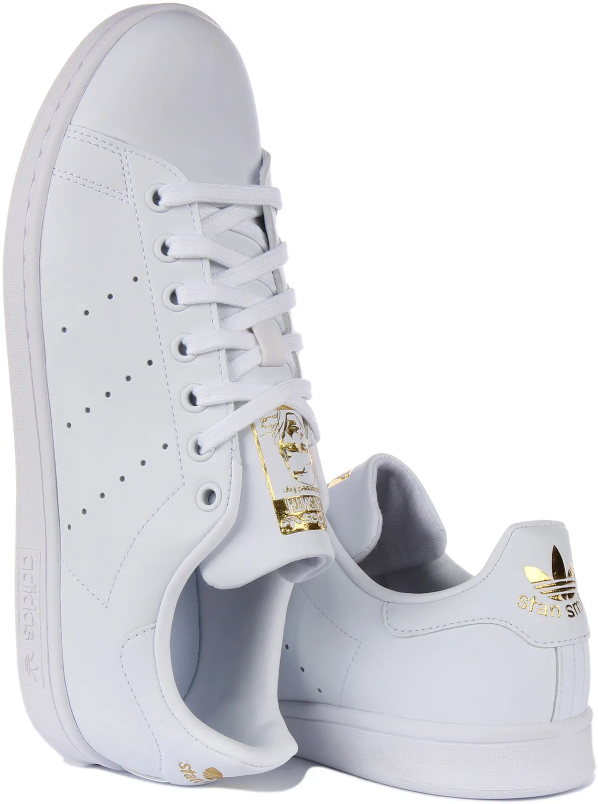 Adidas Stan Smith In White Gold