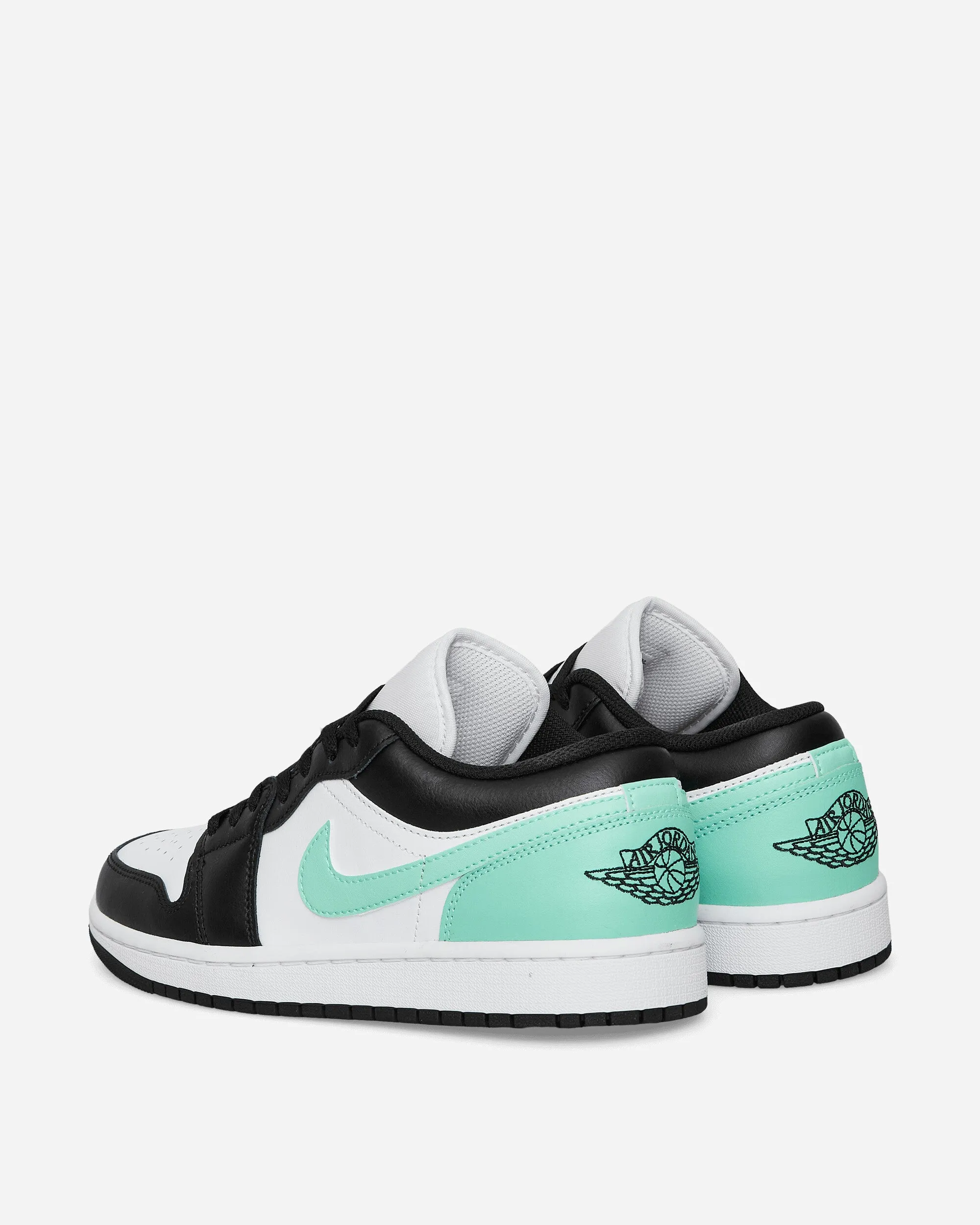 Air Jordan 1 Low Sneakers White / Black / Green Glow