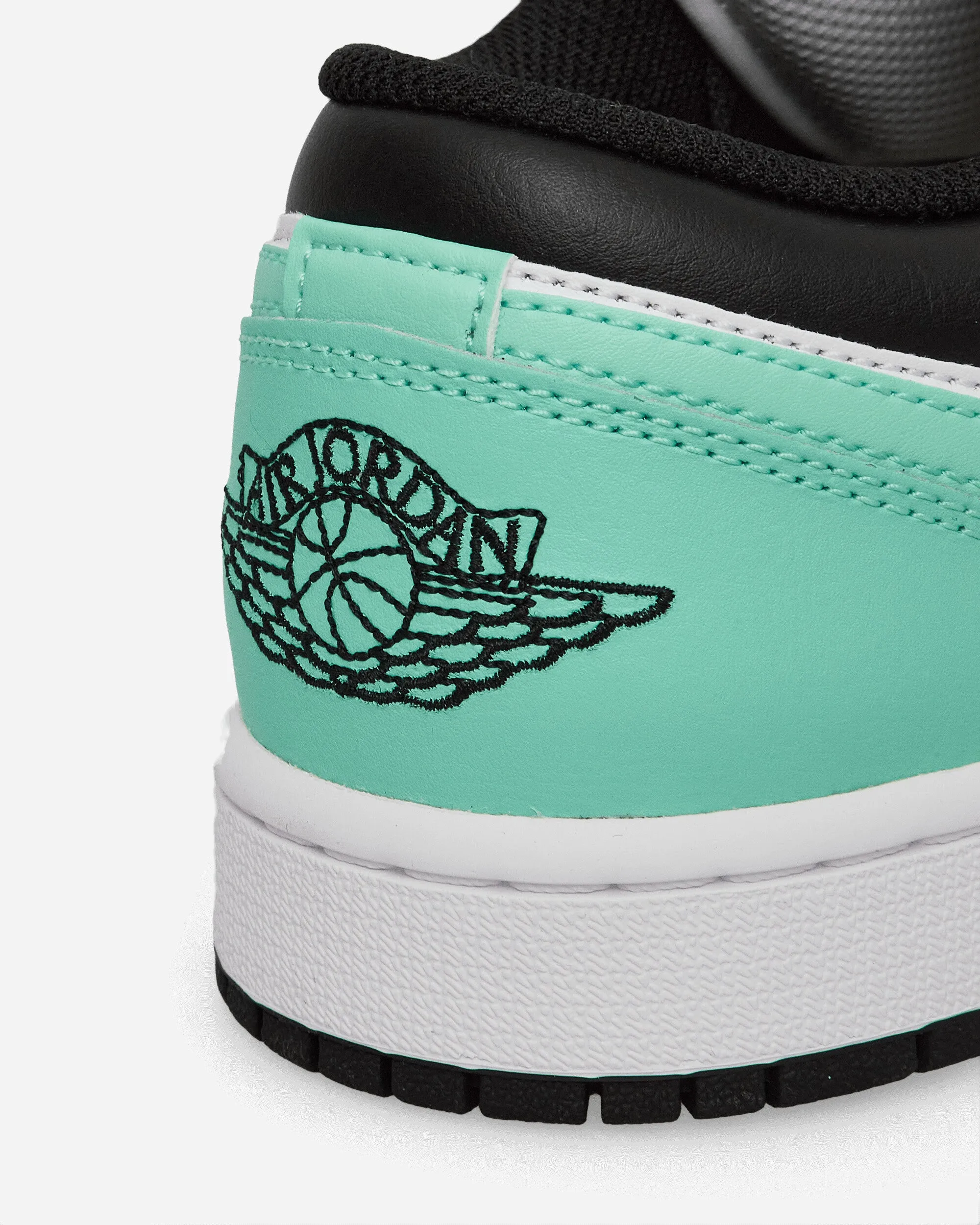 Air Jordan 1 Low Sneakers White / Black / Green Glow