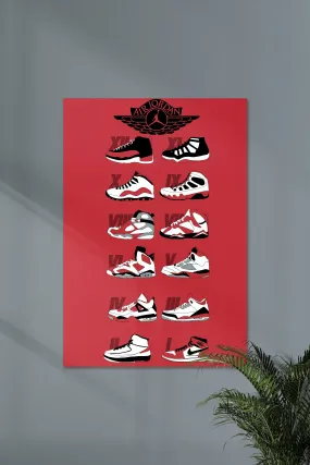 Air Jordan  collections | RETRO #20| NIKE | Shoe Poster