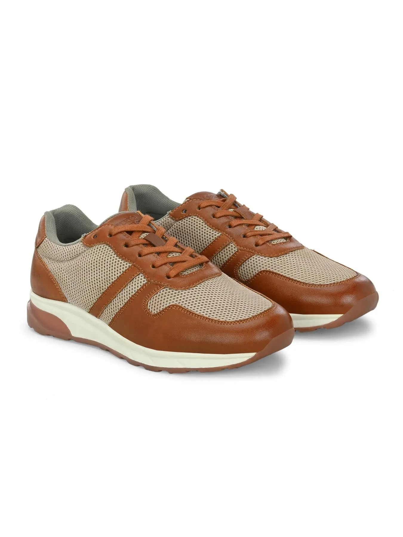 Alberto Torresi Genuine Leather 569 Tan Sneakers