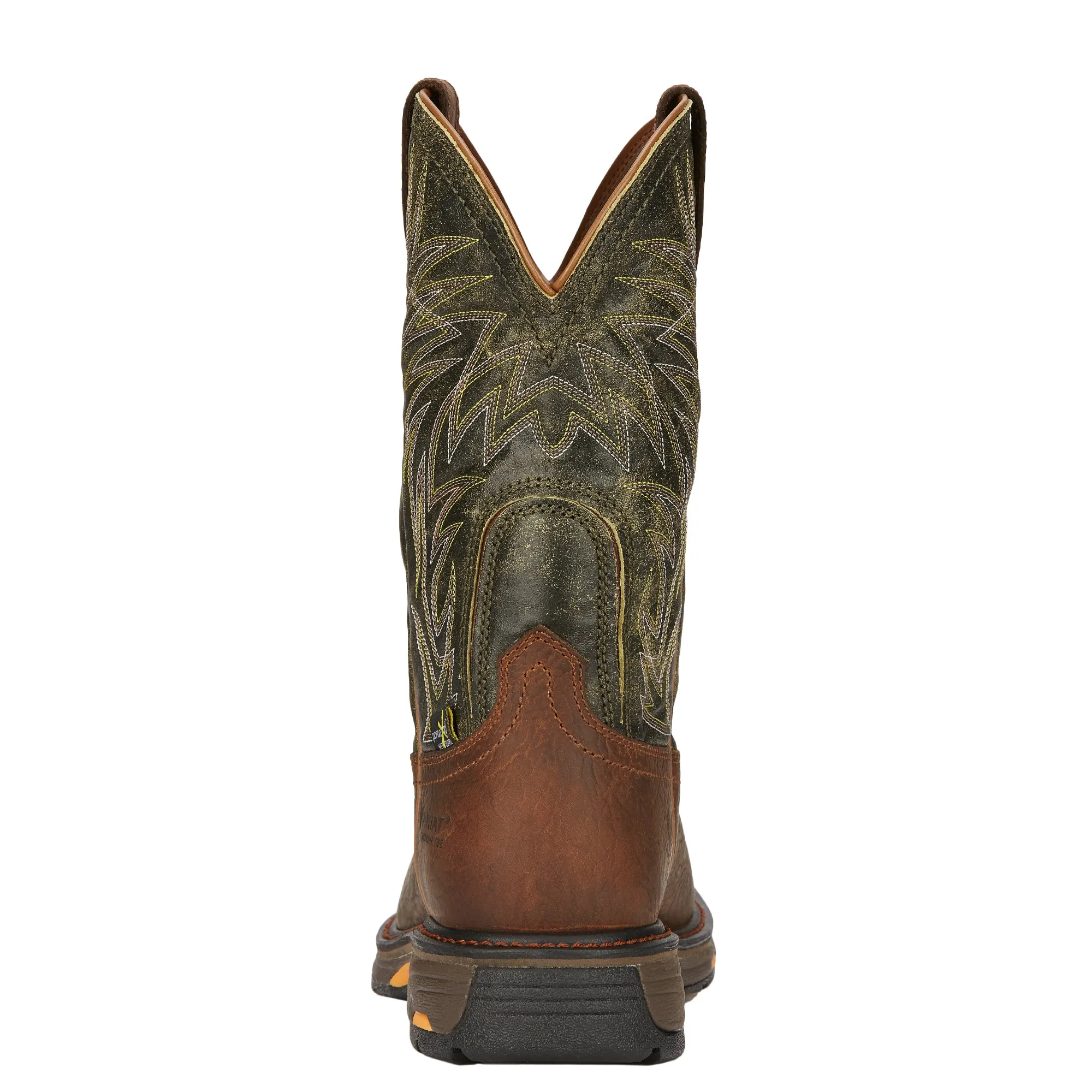 'Ariat' Men's 11" Workhog MetGuard EH Comp Toe  - Brown / Marbled Green