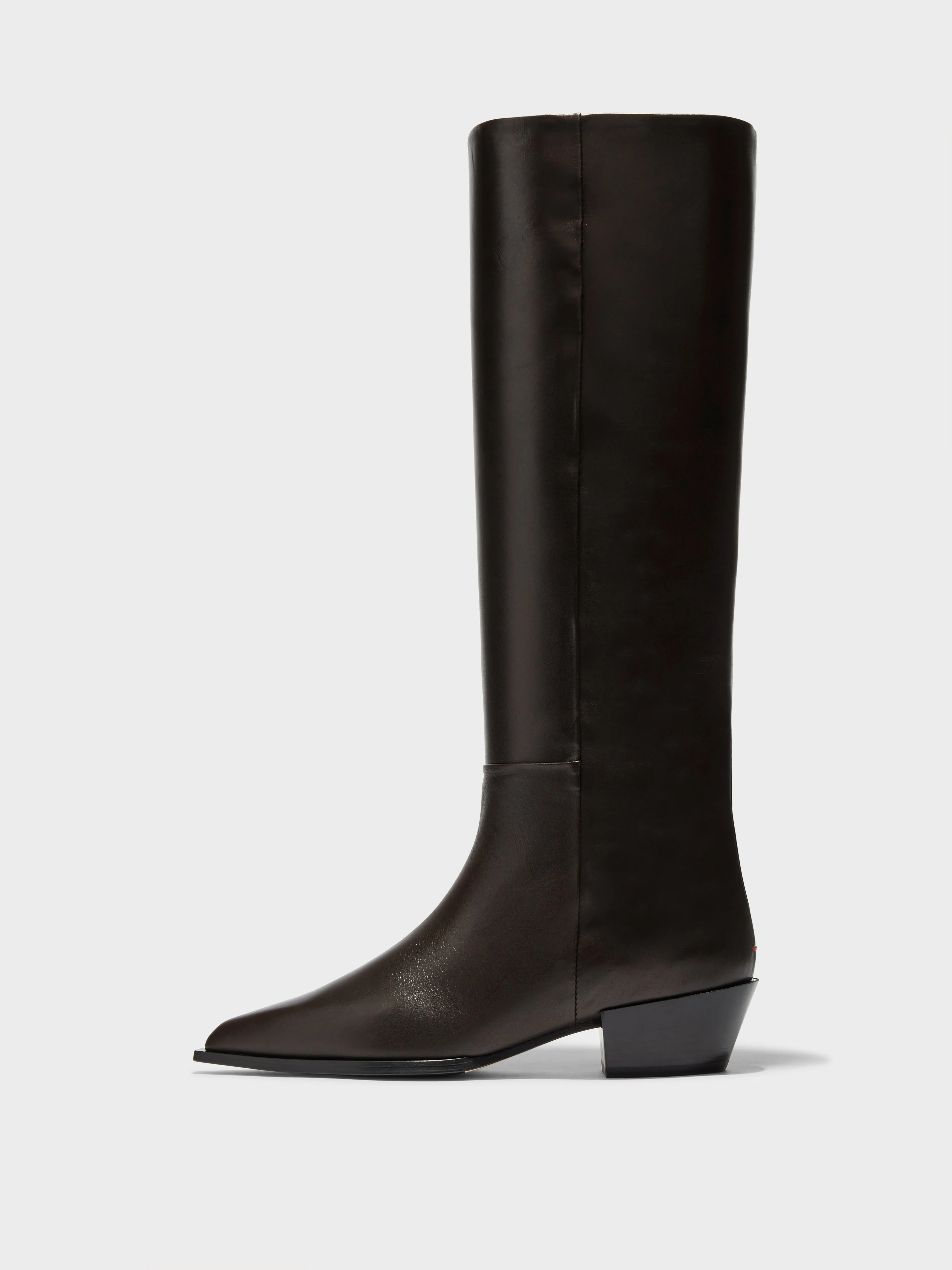 Arla Leather Cowboy Knee-High Boots