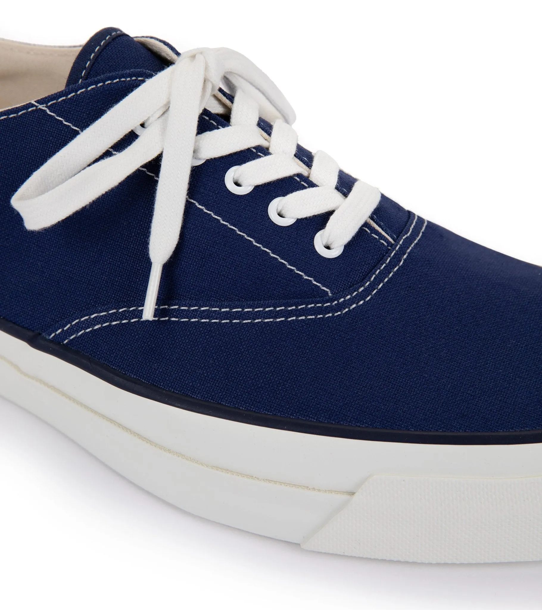 Asahi M014 Canvas Deck Shoes: Navy