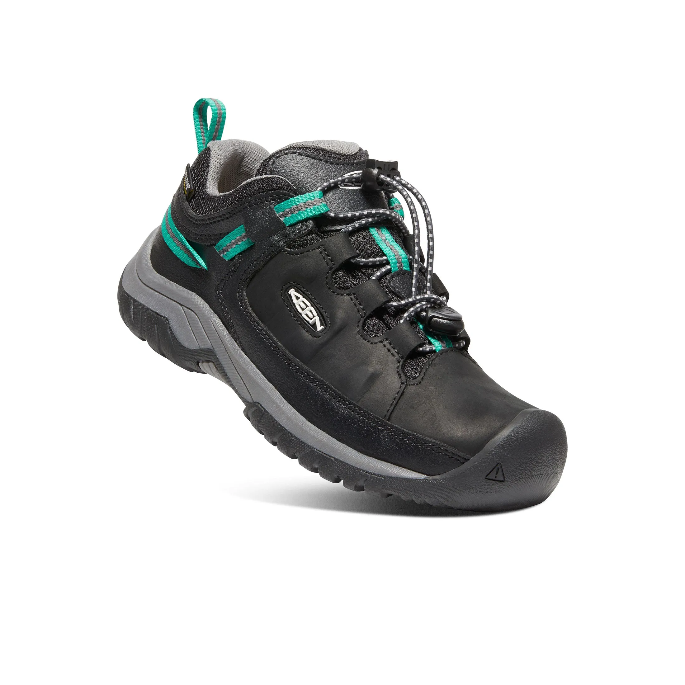 Big Kids’ Targhee Low Waterproof Shoe Black Star/White