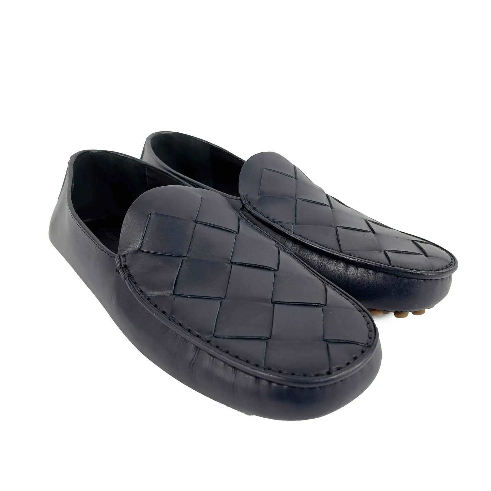 Bottega Veneta - Intrecciato Douglas Loafers - Navy Blue - 43 US 10