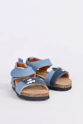 BOYS DENIM SHARK SANDALS