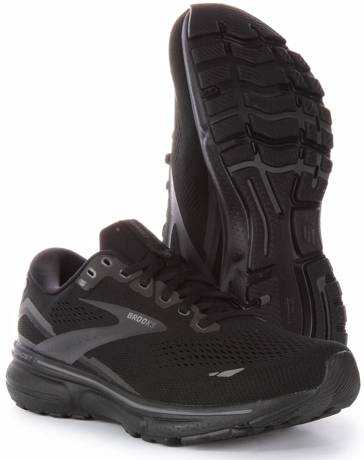 Brooks Ghost 15 In Black Black Medium Width For Men