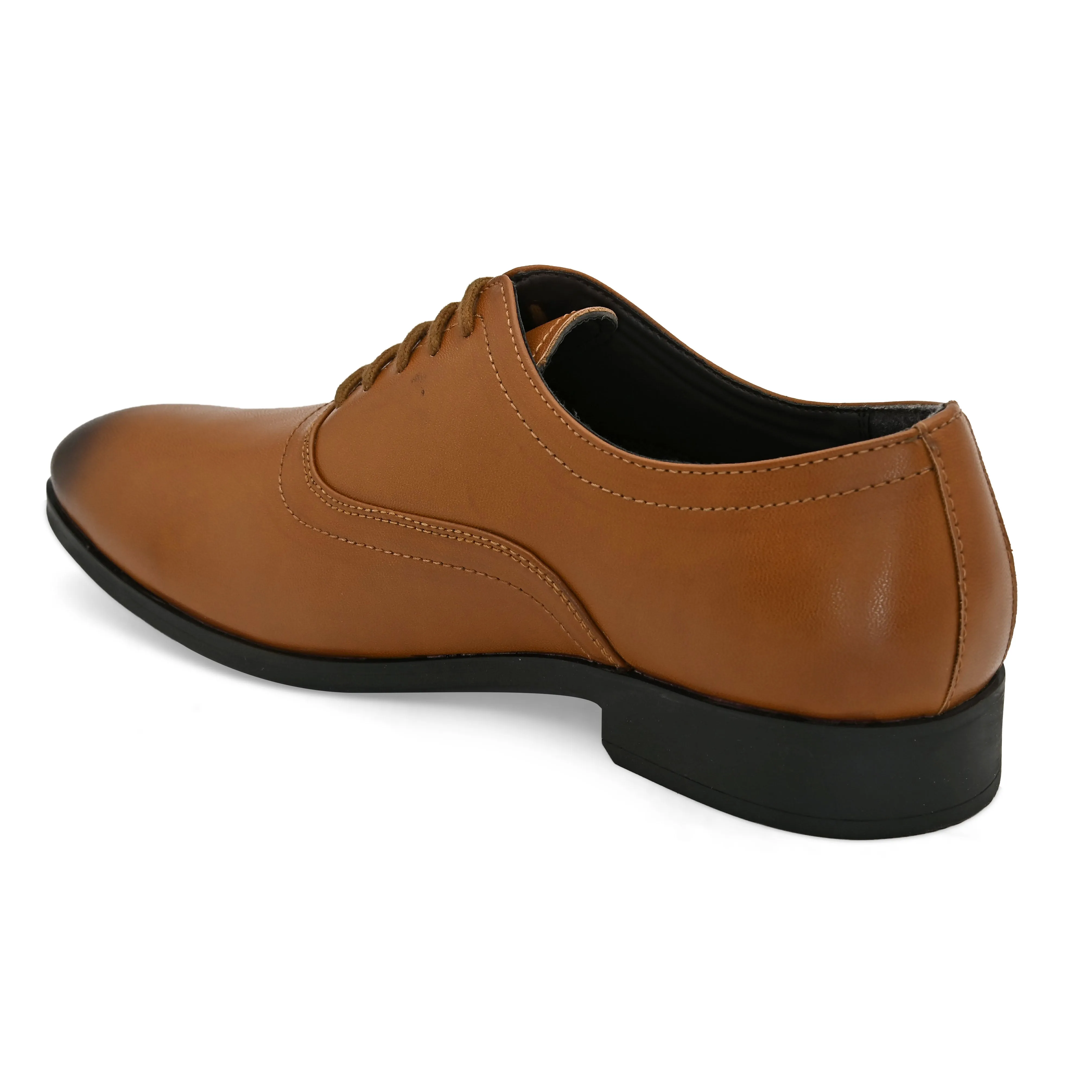 Buxom Tan Derby Shoes