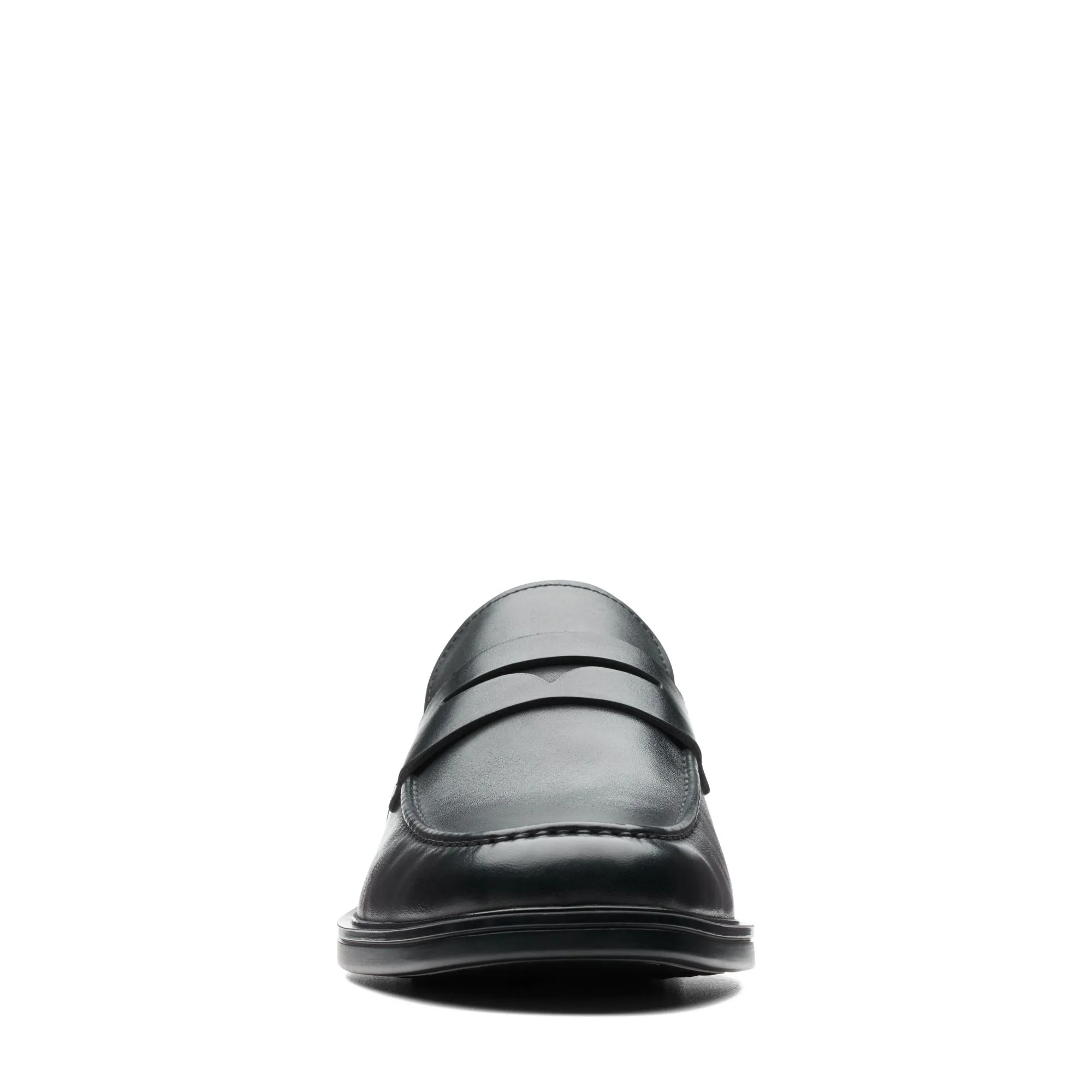 Clarks Un Aldric Step Black Leather