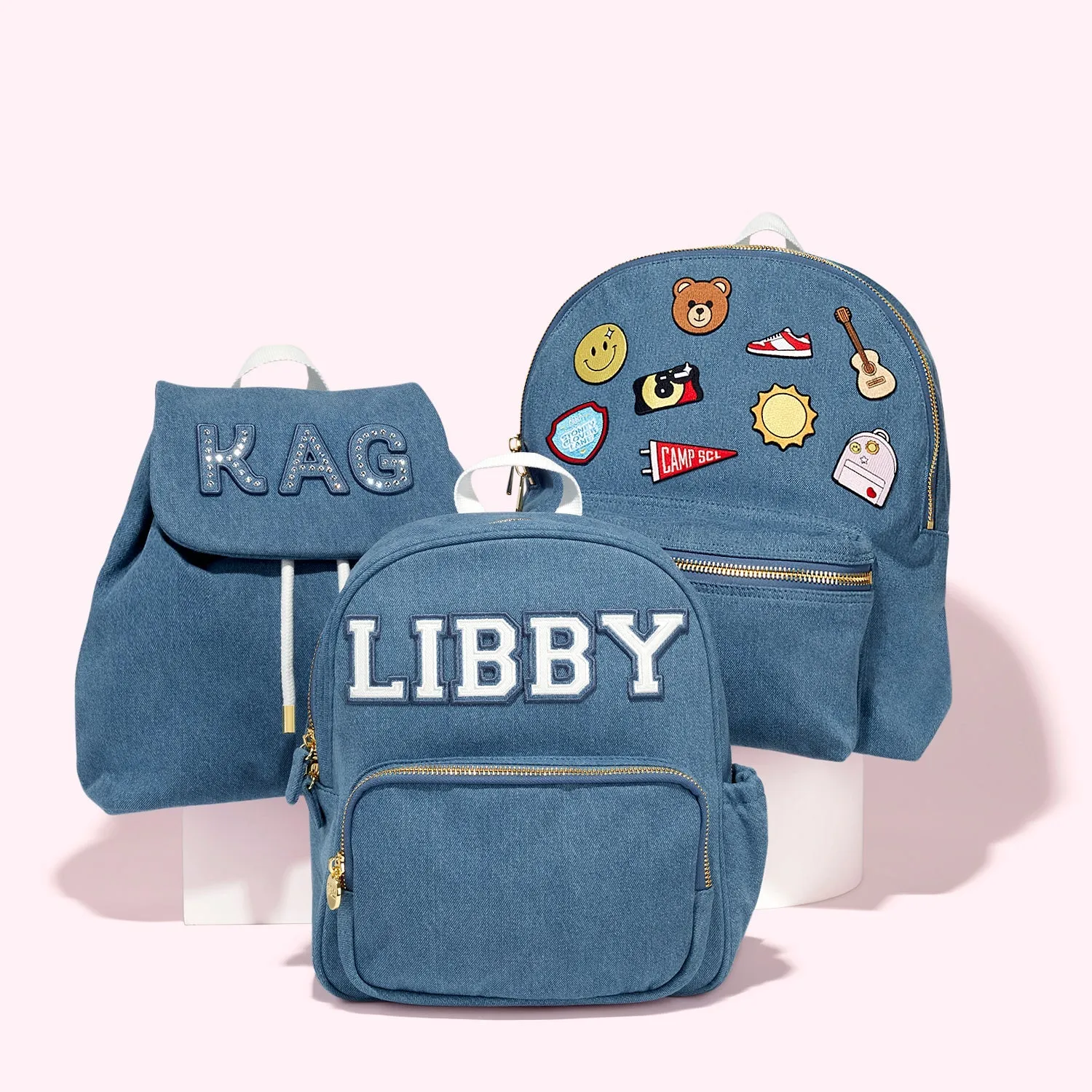 Denim Mini Backpack