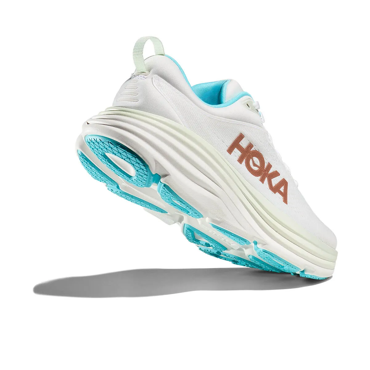 Hoka Bondi 8 Womens | Frost / Rose Gold