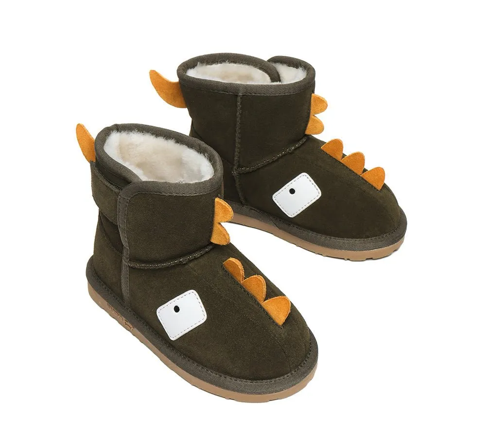 Hook And Loop Kids Ugg Boots Dino