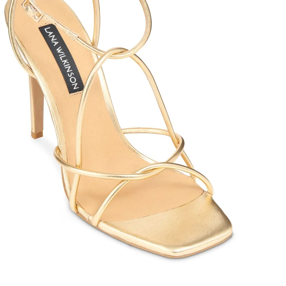 Jessica Sandal Gold Metallic