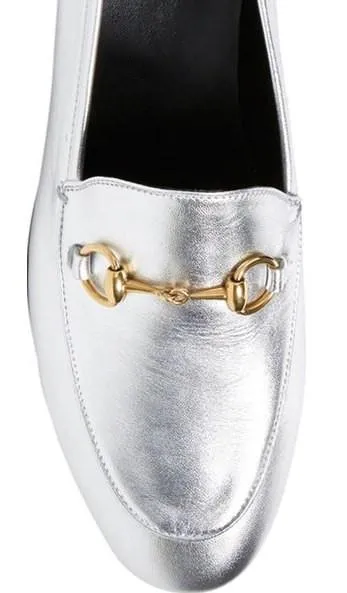 'Jordaan' Metallic Leather Loafers - (Purple, Gold, Silver)