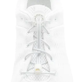 kids lock laces original no-tie shoelaces (white)