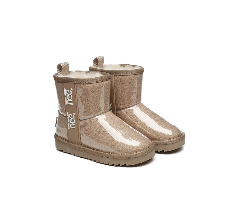 Kids Ugg Boots Clear Waterproof And Shearling Coated Classic