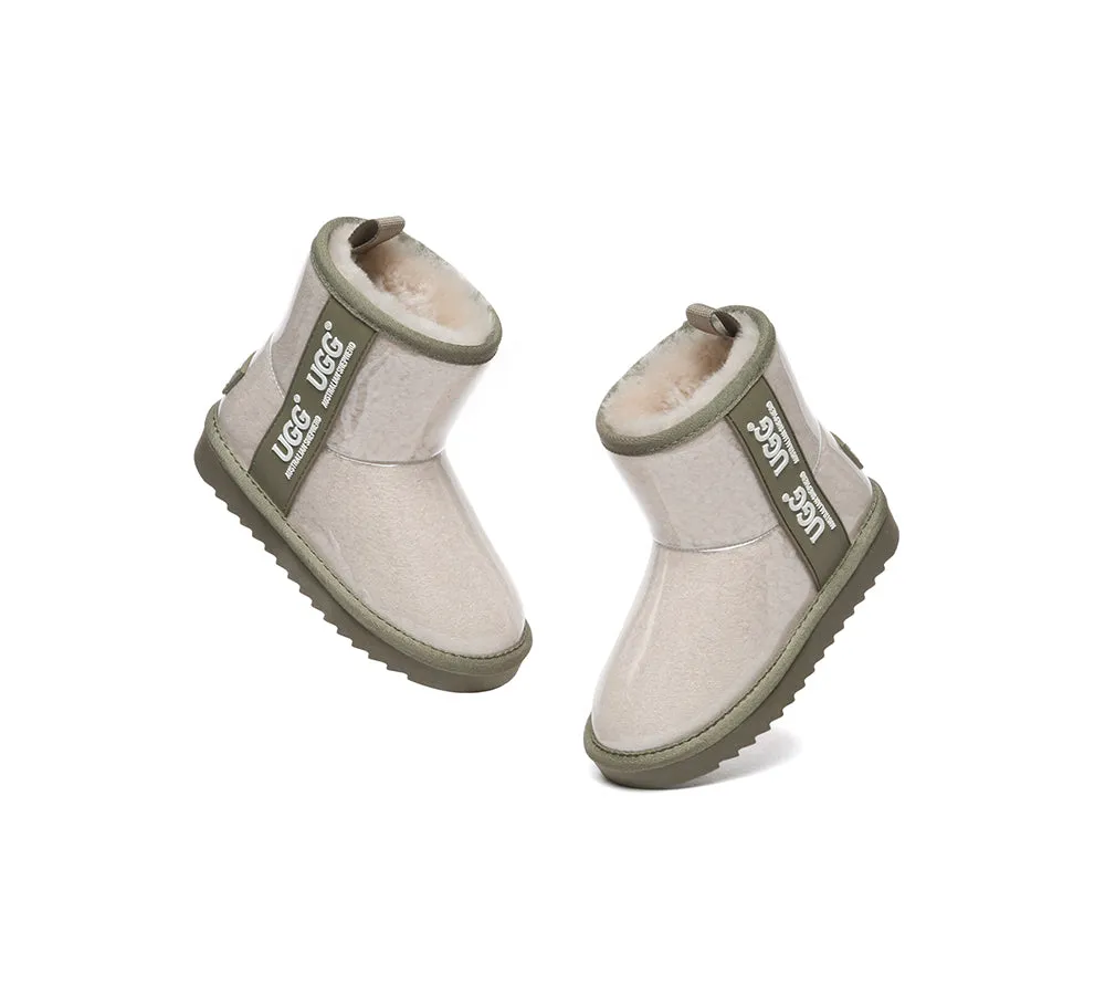 Kids Ugg Boots Clear Waterproof And Shearling Coated Classic