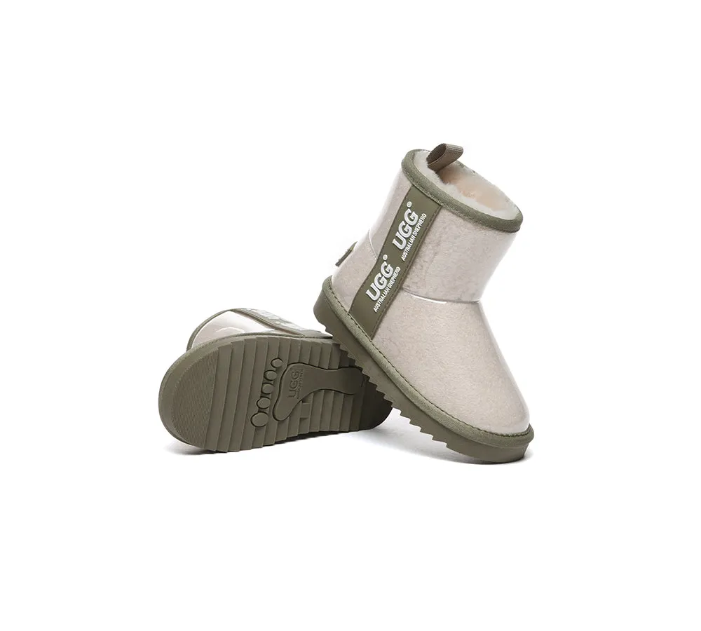 Kids Ugg Boots Clear Waterproof And Shearling Coated Classic