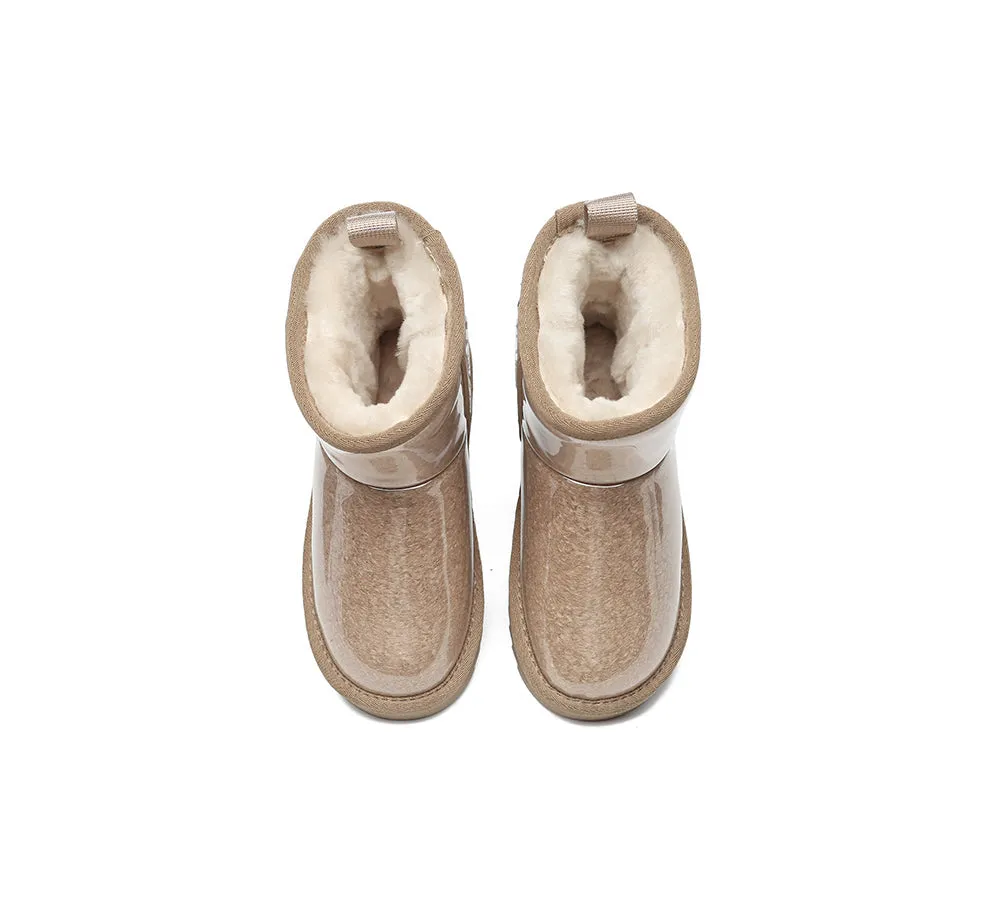 Kids Ugg Boots Clear Waterproof And Shearling Coated Classic