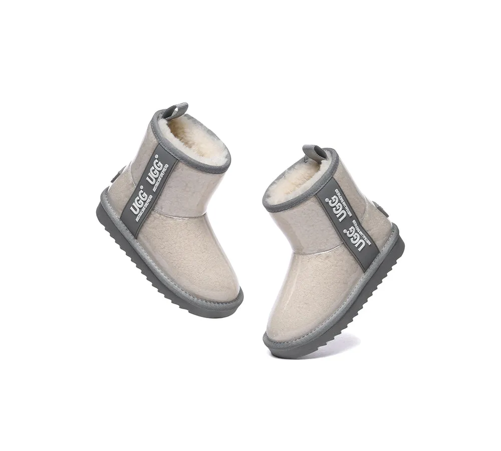 Kids Ugg Boots Clear Waterproof And Shearling Coated Classic