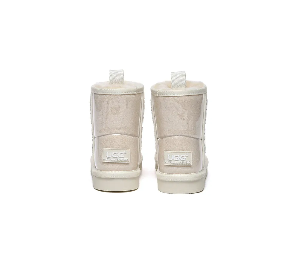 Kids Ugg Boots Clear Waterproof And Shearling Coated Classic