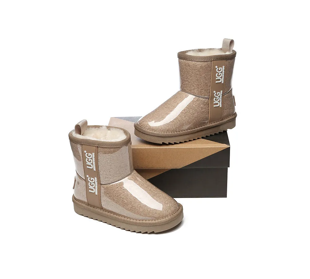 Kids Ugg Boots Clear Waterproof And Shearling Coated Classic