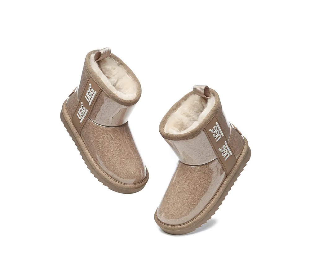 Kids Ugg Boots Clear Waterproof And Shearling Coated Classic