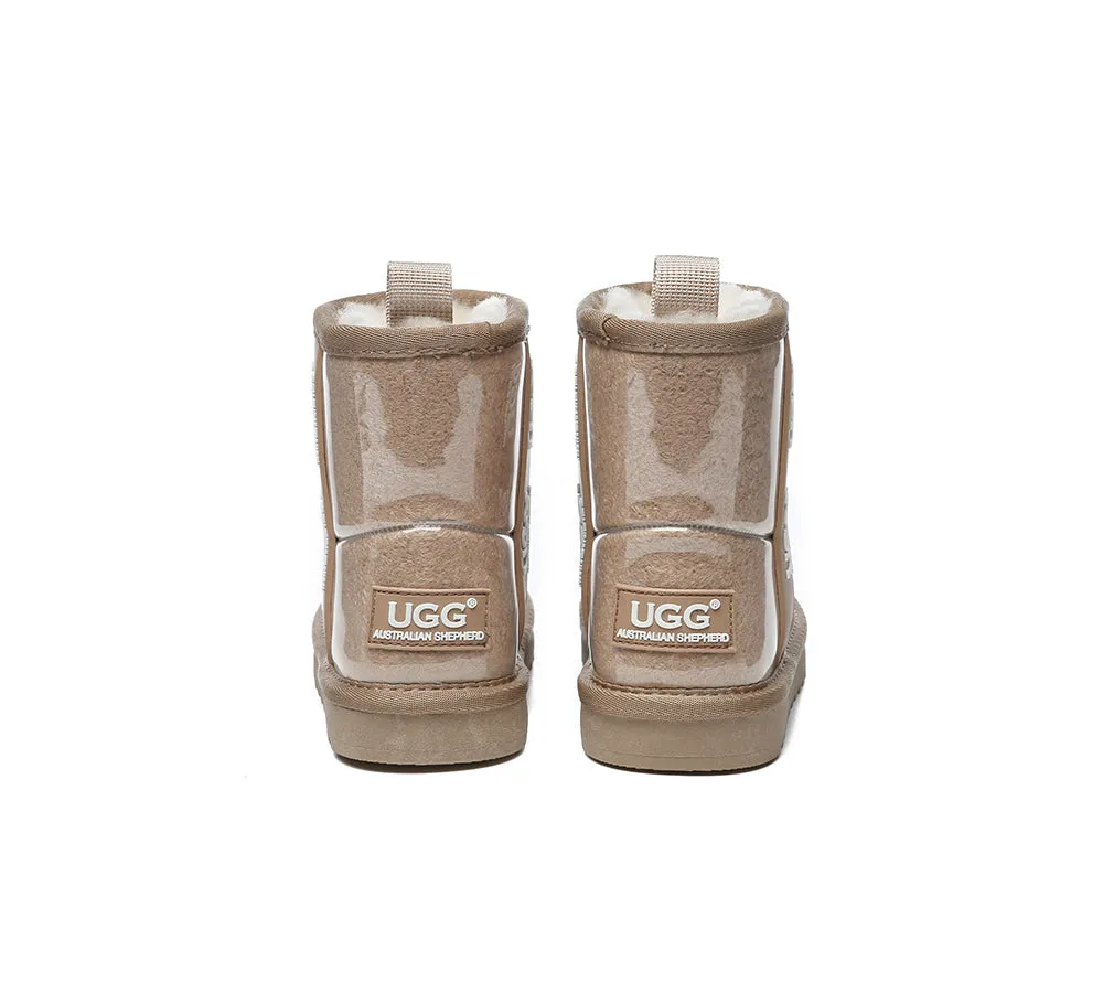 Kids Ugg Boots Clear Waterproof And Shearling Coated Classic