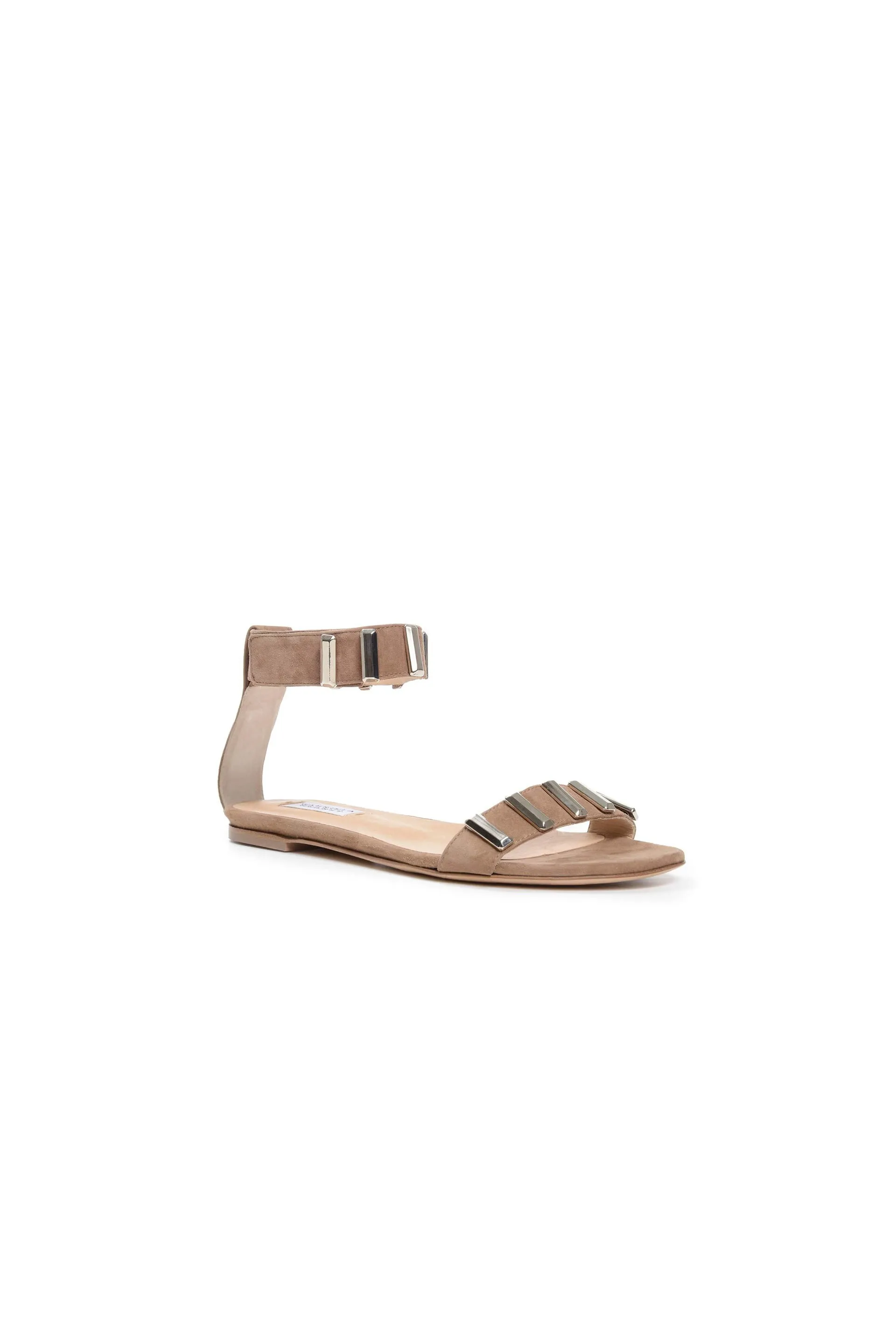 Lana Hardware Flat Sandal Suede