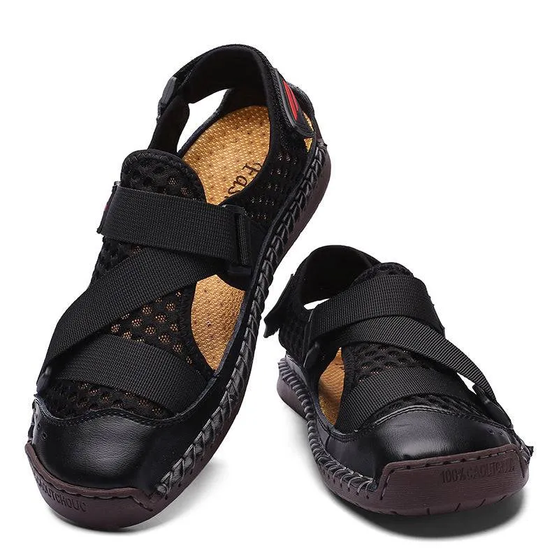 Libiyi Men's Casual Beach Breathable Plus Size Sandals