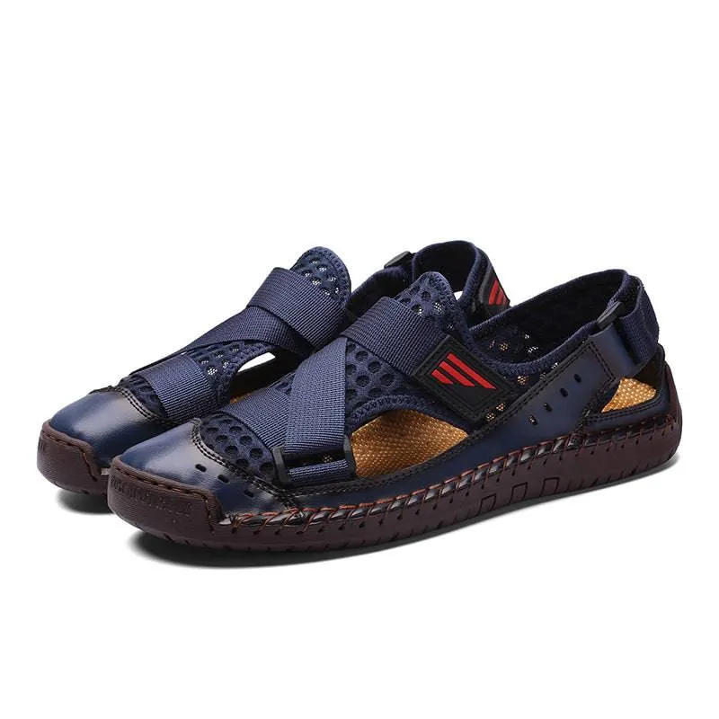 Libiyi Men's Casual Beach Breathable Plus Size Sandals