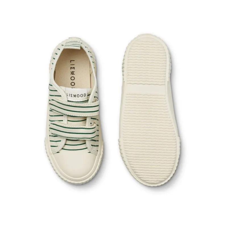 Liewood Kim Sneakers - Stripe Garden Green / Creme De La Creme