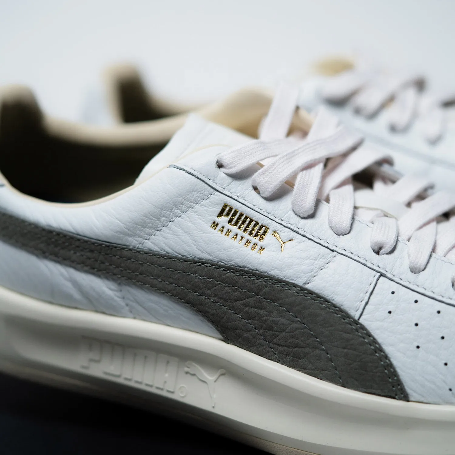 Marathon x Puma Made in Italy GV Special - Premium White/Flat Medium Gray Sneakers