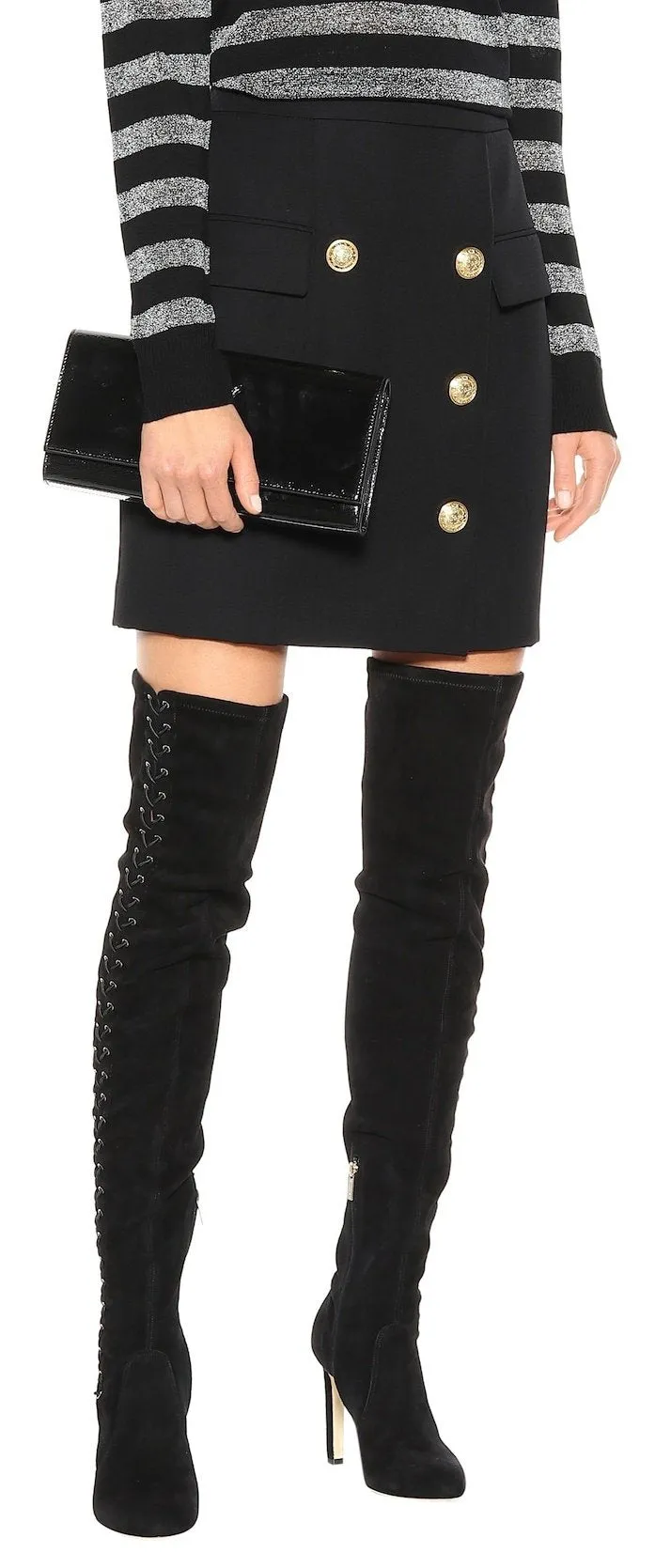 'Marie' 100 Suede Over-the-Knee Boots