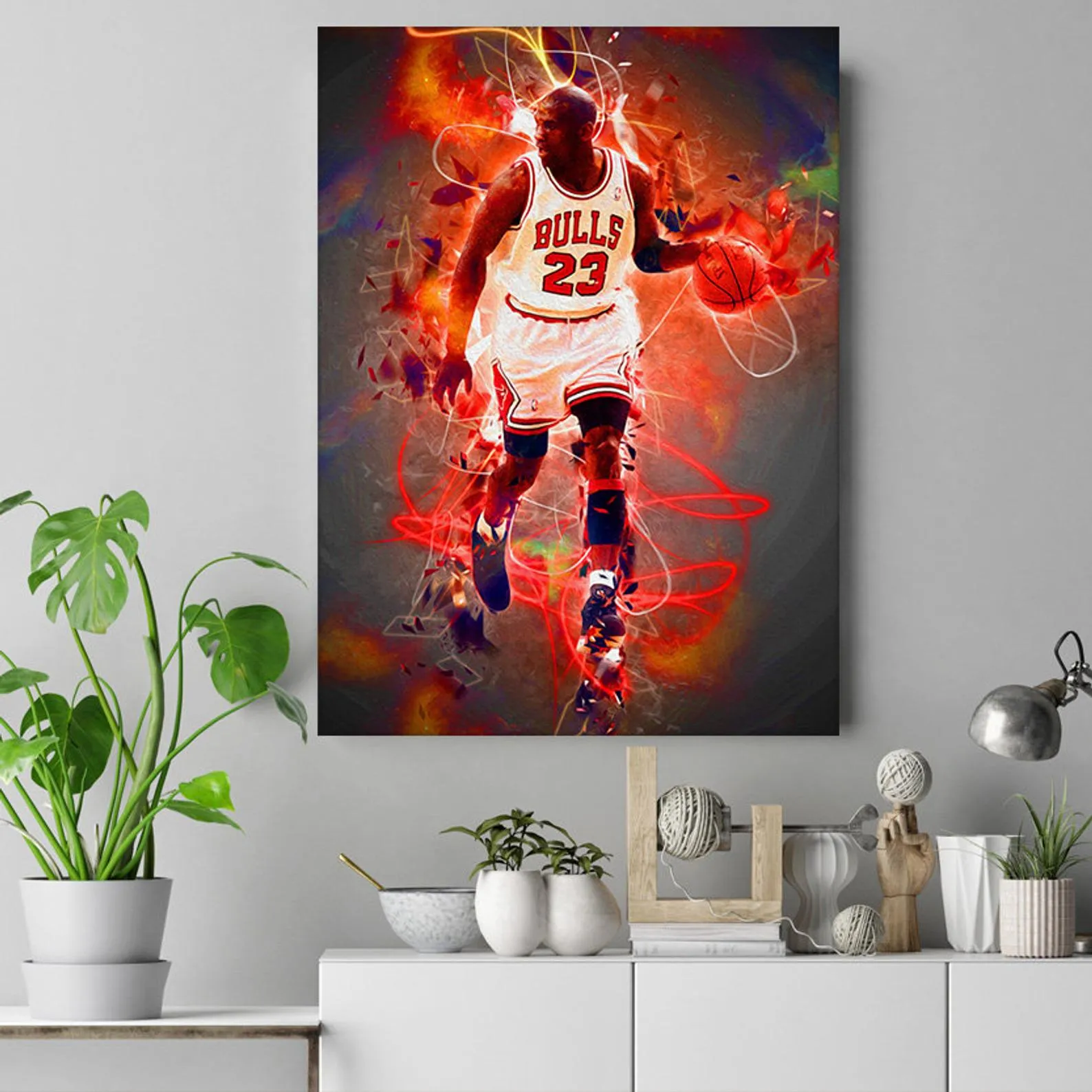 Michael Jordan Poster, Sports Print, Basketball Player Art, Custom Sport Canvas, Custom Poster, Home Decor, Wall Hangings