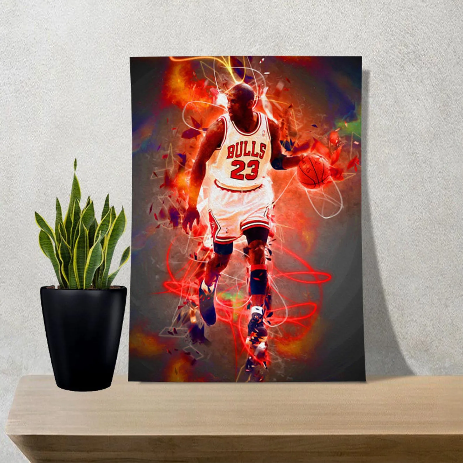 Michael Jordan Poster, Sports Print, Basketball Player Art, Custom Sport Canvas, Custom Poster, Home Decor, Wall Hangings