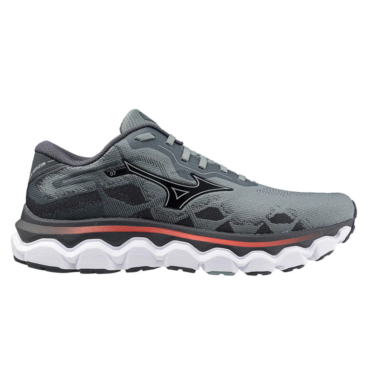 Mizuno Wave Horizon 7 Mens | Lead/nickel/cayenne