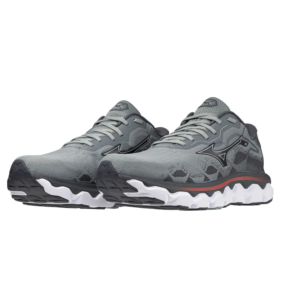 Mizuno Wave Horizon 7 Mens | Lead/nickel/cayenne