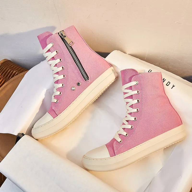 Pink Platform Sneakers