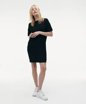 Lightweight Ribbed Mini T-Shirt Dress