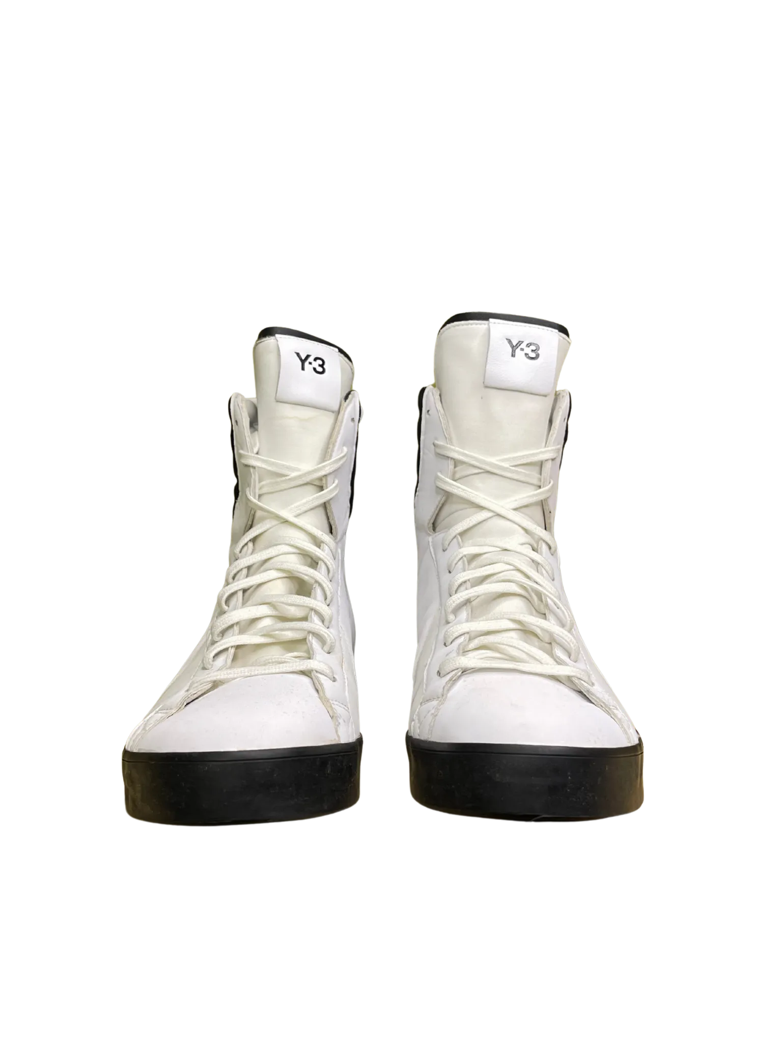 Size 46 - Y-3 White High-Top Sneakers